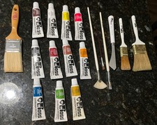 Lote usado de pintura paleta artista Bob Ross comprar usado Lote usado de pintura paleta artista Bob Ross comprar usado  Enviando para Brazil