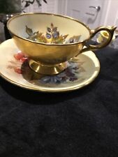 Usado, 1950 Aynsley assinado J.A. Xícara e pires de ouro Bailey repolho Rose Bouquet comprar usado  Enviando para Brazil