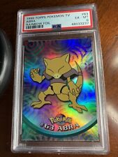 1999 Topps Pokemon TV #63 Abra Rainbow Foil logotipo azul PSA 6 EX-MT, usado comprar usado  Enviando para Brazil