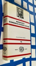 Marx karl..manoscritti economi usato  Italia