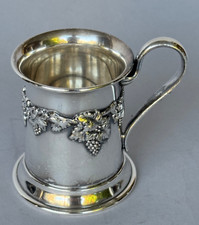 Caneca Tankard bonita antiga Sheffield placa de prata fundida c1780s-1820s VIDEIRA comprar usado  Enviando para Brazil