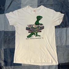 Usado, Camisa Vintage Rick Wakeman Journey To The Center of The Earth 1974 Tour Hanes G comprar usado  Enviando para Brazil