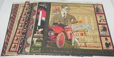 LOTE UM GRÁFICO DE CAVALHEIRO ADEQUADO 45 PAPEL DE DESIGNER VINTAGE DUPLA FACE 12 x 12 comprar usado  Enviando para Brazil