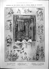 Antique print burmah for sale  UK