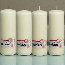 Ivory pillar candles for sale  WARRINGTON
