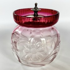 Vintage cranberry glass for sale  BELPER