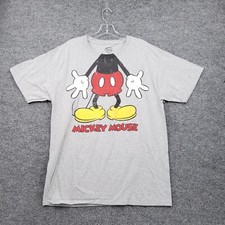 Camiseta Disney Masculina G Grande Cinza Mickey Mouse Gola Redonda Manga Curta Casual comprar usado  Enviando para Brazil