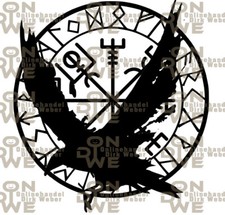 Aufkleber vegvisir raven gebraucht kaufen  Brücken