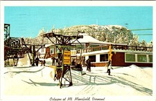Cartão postal Mt Mansfield, VT Vermont ELEVADORES DE CADEIRA DE ÁREA DE ESQUI E RESTAURANTE OCTÓGONO 1966 comprar usado Cartão postal Mt Mansfield, VT Vermont ELEVADORES DE CADEIRA DE ÁREA DE ESQUI E RESTAURANTE OCTÓGONO 1966 comprar usado  Enviando para Brazil
