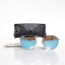 Ray-Ban, okulary przeciwsłoneczne, RB3447 Round Metal, Okrągłe, Niebieskie, Damskie #9tl, używany na sprzedaż  PL