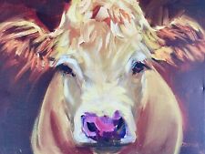 Cow canvas painting for sale  Ipswich