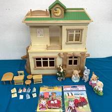 Sylvanian Families Calico Critters VTG Forest School 2002 P-24 com 2 novos uniformes comprar usado  Enviando para Brazil