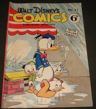 WALT DISNEY'S COMIC #31 DONALD DUCK 1940s Era de Ouro comprar usado  Enviando para Brazil