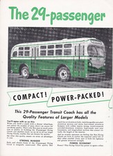 Década de 1940? REO Flying Cloud 29-Passenger Bus, lindo anúncio de revista de 2 páginas, 16,5x11,25 comprar usado  Enviando para Brazil