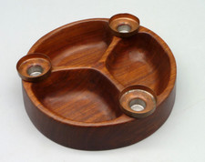 Teak holzschale kerzenhalter gebraucht kaufen  Reinbek