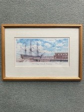 Watercolour boats signed for sale  BIRMINGHAM