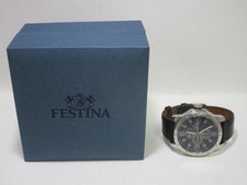 Festina - Silberfb. Armbanduhr mit schwarzem Lederband (Q) OVP  GS9109 comprar usado Festina - Silberfb. Armbanduhr mit schwarzem Lederband (Q) OVP  GS9109 comprar usado  Enviando para Brazil