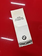 Bmw model specification for sale  LYMINGTON
