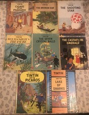 Tintin books 8 for sale  CHELTENHAM