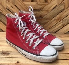 Usado, Vintage Vermelho Converse All Star Hight Top Chuck Taylor Fabricado nos EUA Tamanho EUA 9.5 comprar usado  Enviando para Brazil