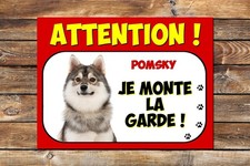 Plaque attention chien d'occasion  Saint-Martin-Boulogne