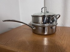 Caldeira dupla Calphalon aço inoxidável 2 1/2 qt com tampa comprar usado  Enviando para Brazil