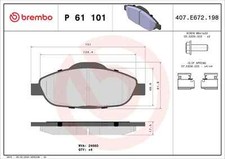 Brembo p61101 kit d'occasion  Mirecourt