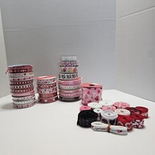 Lote Vintage Dia dos Namorados 26 Plus Rolos de Fita Corações Flores XOXO Amor LEIA, usado comprar usado  Enviando para Brazil