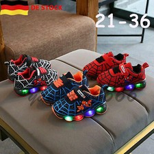 Dziecięce buty Spiderman LED Light Up Sneakersy Chłopcy Dziewczęta Migające trampki na sprzedaż  PL