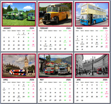 Buses 2026 calendar for sale  REIGATE