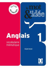 Anglais vocabulaire thématiqu d'occasion  Bubry