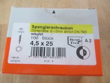 Packung spenglerschrauben 5x25 gebraucht kaufen  Lotte