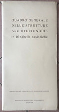 Rarissimo Architettura urbanistica strutture architettoniche 16 tabelle 1978 usato  Roma