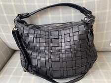 Black woven leather for sale  COBHAM
