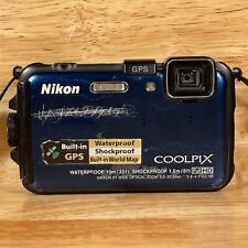 Câmera Digital Nikon Coolpix AW100 16MP Embutida GPS 5x Zoom Óptico Para Peças comprar usado  Enviando para Brazil
