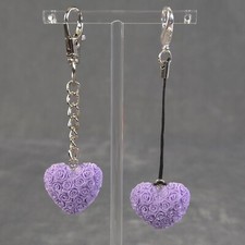 Rose heart keychain for sale  Maryville
