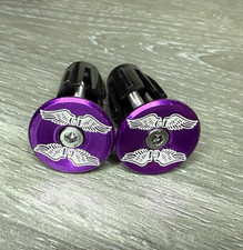 Plugues de extremidade de barra de guidão de bicicleta GT Wings Repop roxo BMX comprar usado  Enviando para Brazil