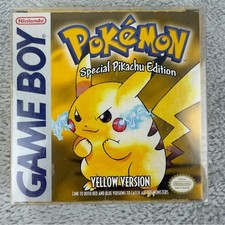 Vintage Nintendo Gameboy Pokemon Amarelo Edição Especial Pikachu Novo Na Caixa 1ª Estampa comprar usado  Enviando para Brazil