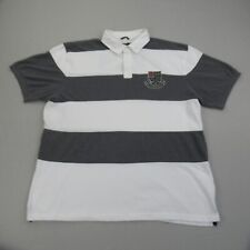 Camisa polo masculina de rugby Nautica 3XL cinza branca bandeira patch vela preppy casual * comprar usado  Enviando para Brazil