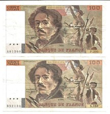 100 francs delacroix d'occasion  Villenave-d'Ornon
