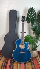 Guitarra elétrica Dean Acoustic Exotica FM GBL em bordo de chama azul com estojo e acessórios, usado comprar usado  Enviando para Brazil