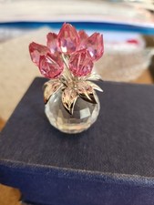 Swarovski vase pink for sale  EASTBOURNE