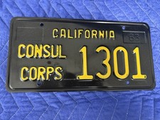 Usado, Placa de licença 1963 California CONSUL CORPS comprar usado  Enviando para Brazil