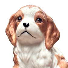 Estatueta de cachorro de porcelana Cavalier King Charles #8828 feita no Sri Lanka comprar usado  Enviando para Brazil