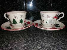 christmas cup and saucer for sale  NEWCASTLE