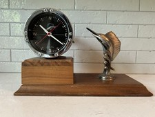 Muito raro 1972 Penn 49 relógio de bobina feito por MARINE TIME CO com BASE DE TECA vintage comprar usado  Enviando para Brazil