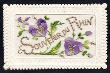 Carte brodee souvenir d'occasion  Lanvollon