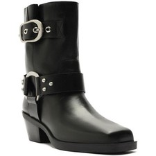 Botas de motocicleta Arezzo femininas Kaia pretas sapatos 7,5 médio (B,M) BHFO 1169 comprar usado  Enviando para Brazil