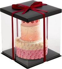 Clear cake box for sale  ENFIELD