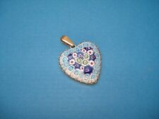 Pendentif coeur bleu d'occasion  Villiers-sur-Marne